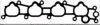 BGA MG6541 Gasket, intake manifold